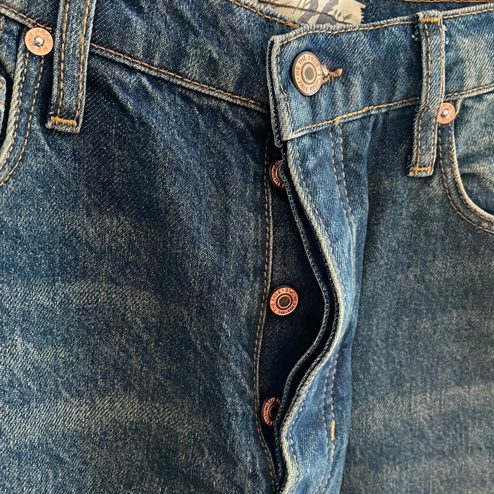 Free People We The Free Maggie Mid-Rise Straight Leg Jeans Size 26 NWOT - Picture 5 of 10